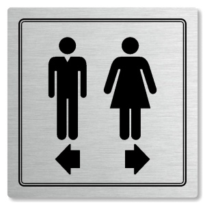 Piktogram WC rozdělovník